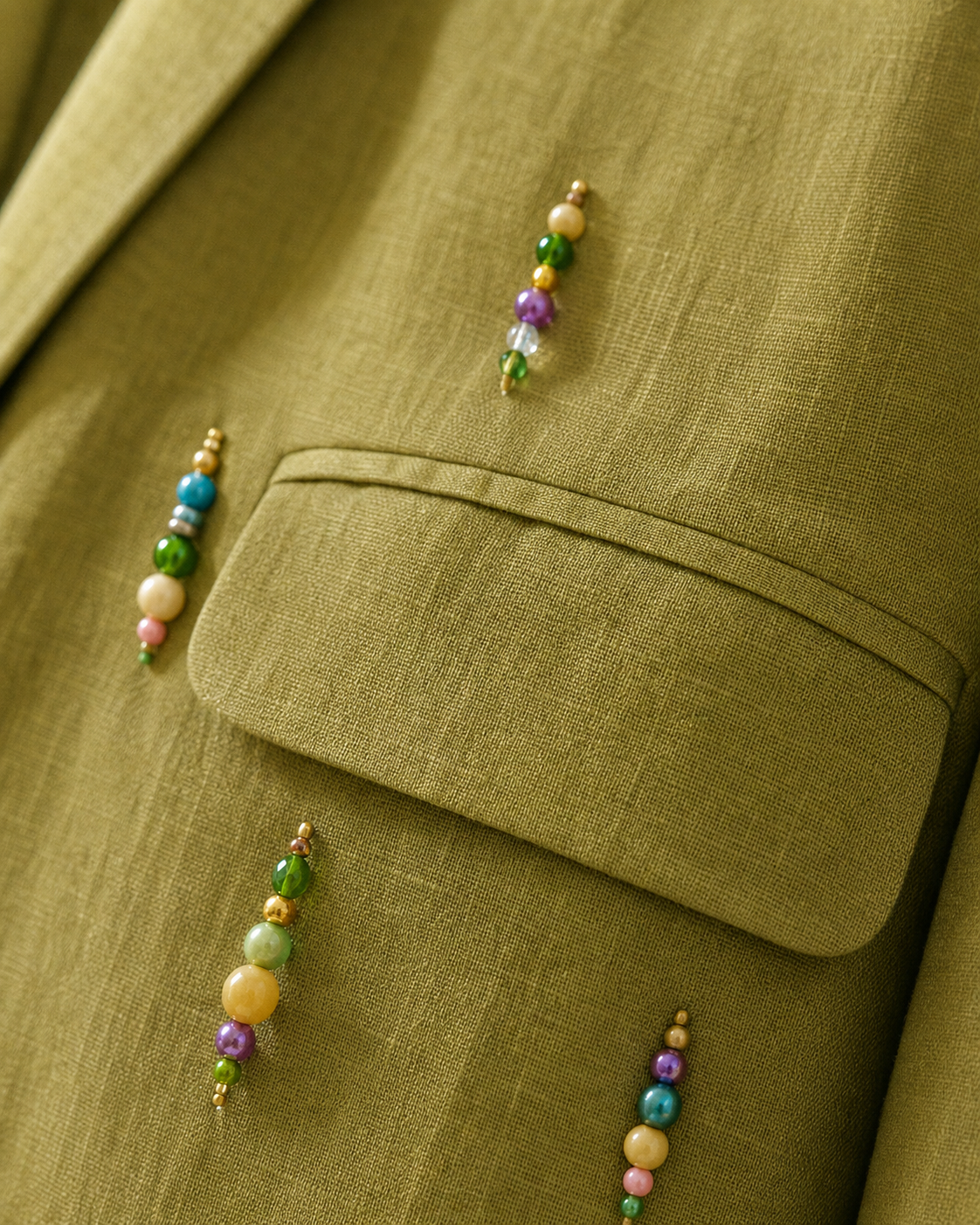Blazer Iris de Lino